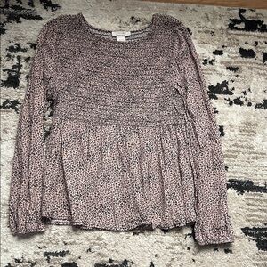 URBAN Romantics Pink and Black Patterned Blouse